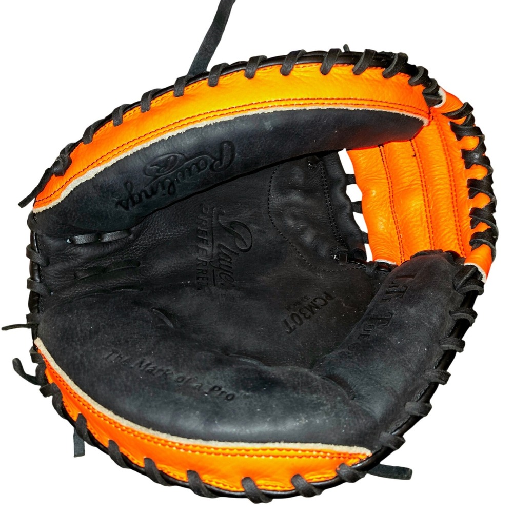 Rawlings Player Preferred PCM30T Catchers Mitt 33" Black Orange Buffalo RHT